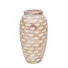 Vaso em madeira bojudo médio 41x18cm