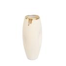 Vaso Em Porcelana Série Movimentos Com Ouro M