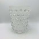Vaso em Vidro Balls Transparente Fosco 27x18cm Vaso em Vidro Balls Transparente Fosco 27x18cm