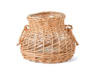 Vaso em Vidro e Fibra Natural -Mart