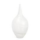 Vaso em vidro estilo garrafa off white mart 37,5cm