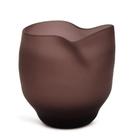 VASO EM VIDRO FORMA ORGÂNICA BORDO MART 22cm