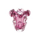 Vaso em vidro Lyor Italy 13x14,5cm rosa