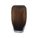 Vaso em vidro marrom fume mart 36,5cm