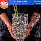 Vaso em Vidro Resistente Moderno Decoração Luxo Arranjo Flor