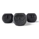 Vaso Emoji Preto Único Decoração Cool Vasinho Suculenta Vaso Emoji Preto Único Decoração Cool Vasinho Suculenta