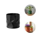 Vaso Escultural Para Sala De Estar Ou Escritório Peça De Design Contemporâneo Com Aparência De Papel Amassado -