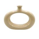Vaso Estilizado Horizontal: A Elegância das Formas Geométricas em 20cm de Largura COR:AREIA Vaso Estilizado Horizontal: A Elegância das Formas Geométricas em 20cm de Largura COR:AREIA