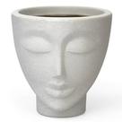 Vaso Face Mulher De 25cm Cimento 7l Decorativo Para Flores e Mudas