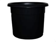 Vaso flor Premium Cachepot Plantas Plastico N22 - Preto