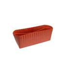 Vaso Floreira Cachepot Plissado Terracota Marrom Coral
