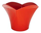 Vaso Flores Plastico Cachepo Quadrado N 02