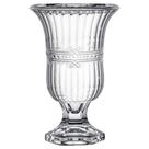 Vaso Fratello em cristal ecologico com pe D15xA23,5cm - L'Hermitage