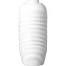 Vaso frizado alto grande branco brilho-mart