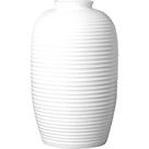 Vaso frizado alto pequeno branco brilho-mart