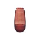 Vaso Frosted Vinho 12x27x12Cm Vidro Vaso Frosted Vinho 12x27x12Cm Vidro