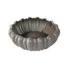 Vaso Fruteira Ceramica Nobre Moranga Cinza Escuro Luxo Vaso Fruteira Ceramica Nobre Moranga Cinza Escuro Luxo
