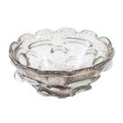 Vaso Fruteira Cristal Murano Lapidados em Relevos Luxo