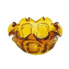 Vaso Fruteira Murano Italiano Âmbar Relevos Classicos Vaso Fruteira Murano Italiano Âmbar Relevos Classicos