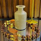 Vaso Garrafa Com Borda P Amêndoa - Decoração Neutra e Aconchegante