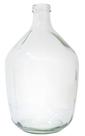 Vaso garrafa de vidro decorativa transparente