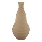 VASO GARRAFA ONDULADA MARROM RUSTICO 39,5cm