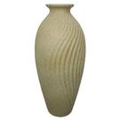 VASO GARRAFA ONDULADA VERDE OXIDO 40cm