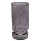 Vaso Geometria em vidro 19,50cm fumê -L Hermitage Vaso Geometria em vidro 19,50cm fumê -L Hermitage
