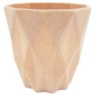 Vaso geométrico em melamina colorida 9 cm