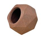 Vaso geométrico M 16x15 polietileno mesa de centro escritorio e varandas