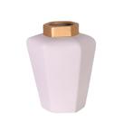 Vaso Geométrico Moderno em Cerâmica Fosca Decorativa - Nude Gold Vaso Geométrico Moderno em Cerâmica Fosca Decorativa - Nude Gold