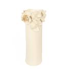 Vaso Giverny Por do Sol Gold em Porcelana Com Flores Aplicadas e Ouro G