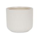 Vaso grande de cerâmica branca redondo Planter Cheung Currula Vaso grande de cerâmica branca redondo Planter Cheung Currula