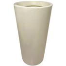 Vaso Grande Decorativo De Polietileno Para Plantas E Flores 79 x 44 cm - Bege