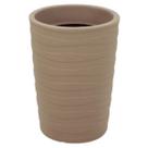 Vaso Grego Alto Decorativo de Flor 50cm Folhagem Tramontina Plástico Acabamento Granito Areia