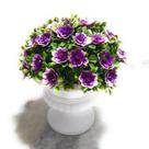 Vaso Grego Grande + Bucho Flores Lilás Artificial para Decoração Festas, Casamentos, Casa