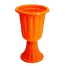 Vaso Grego Laranja Neon Aniversario Enfeite Decoraçao Mesa