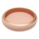 Vaso Ikebana Baixo Cerâmica Fosca Decor de Plantas Garden - Rose Gold