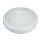Vaso Ikebana Baixo Redondo Cerâmica Decor de Plantas Garden - White