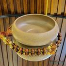 Vaso Ikebana Tradicional G Amêndoa - Decoração Neutra e Aconchegante