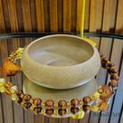 Vaso Ikebana Tradicional M Amêndoa - Decoração Neutra e Aconchegante