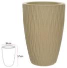 Vaso Infinity Conico Areia 57cm