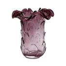 Vaso Italy pétala rosa vidro - Decorativo - 25 x 25 x 27 cm