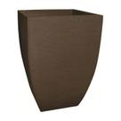 Vaso Jardim Moderno 54Cm Quadrado Café Vaso Jardim Moderno 54Cm Quadrado Café