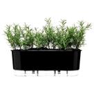 Vaso Jardineira Autoirrigável Floreira Auto Irrigavel Preto