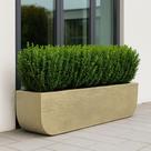 Vaso Jardineira Grande Floreira de chão Polietileno modelo jateado de 84 Cm