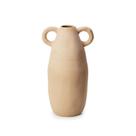 Vaso jarro bege rustico em ceramica com alça dupla Vaso jarro bege rustico em ceramica com alça dupla