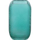 Vaso Jarro Decorativo Enfeite 20x12x12cm Vidro Azul Para Plantas