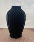 Vaso Jarro Decorativo Zig Zag 25cm Plástico Flores artificiais Decoração Sala Quarto Escritório Rack Presente