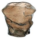 Vaso Jarro Objetos Decorativos Enfeites Sala 21x18cm Vidro Âmbar